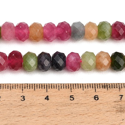 Faceted Dyed Natural White Jade Beads Strands GG-CBAE966-01A-F-1
