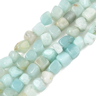 Natural Flower Amazonite Beads Strands GG-CBA9392-14-1