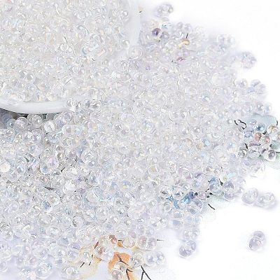 Transparent Colours Rainbow Glass Seed Beads X1-SEED-K010-02-1