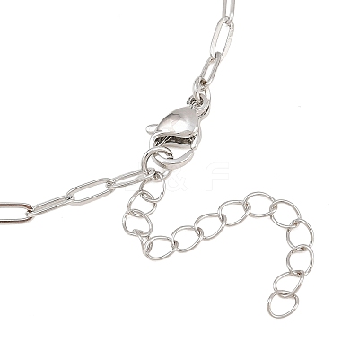 Brass Paperclip Chain Bracelet Making KK-CBADBBF-04P-1