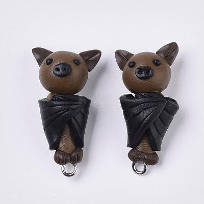 Handmade Polymer Clay Pendants X-CLAY-Q245-17-1