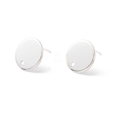 201 Stainless Steel Stud Earring Findings X-STAS-P308-09B-S-1