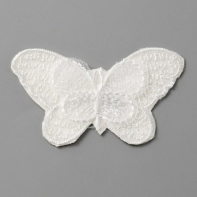 Computerized Embroidery Lace Self Adhesive/Sew on Patches DIY-WH0410-49H-1