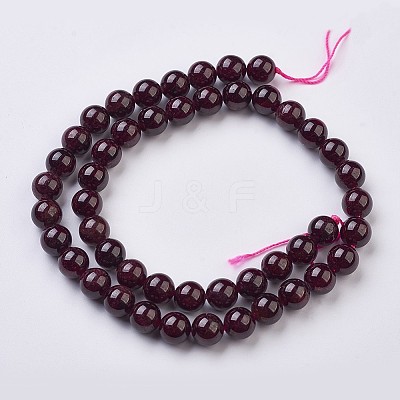 Natural Garnet Beads Strands X-G-J376-37-8mm-1