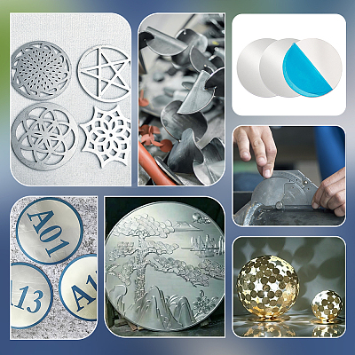Round Aluminum Sheets AJEW-WH0695-047P-E-1