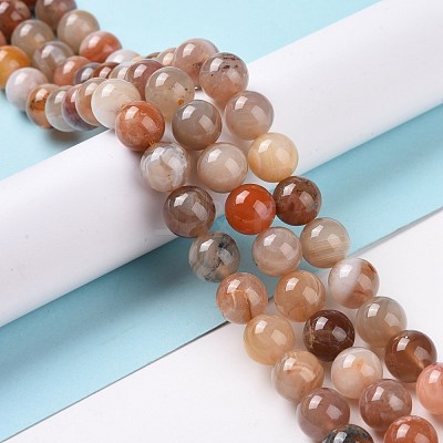 Natural Botswana Agate Beads Strands G-G925-01A-1