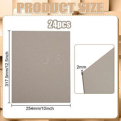 Rectangle Kraft Papers Chip Boards DIY-WH0479-84B-1