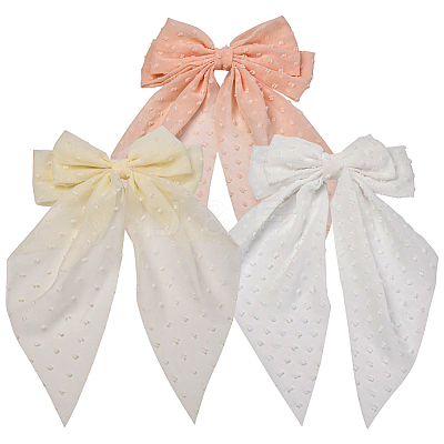 3Pcs 3 Colors Cloth Bowknot Alligator Hair Clips PHAR-SP0001-16-1
