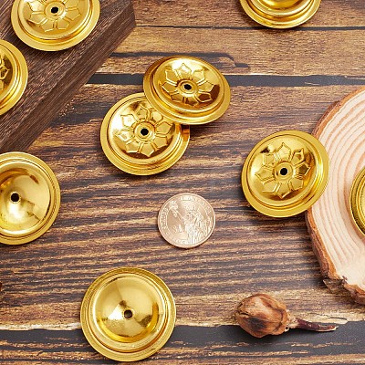 Aluminum Floating Wick Holder AJEW-WH0329-94G-1