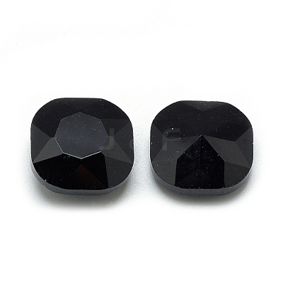 Pointed Back Glass Rhinestone Cabochons RGLA-T032-12x12mm-23-1