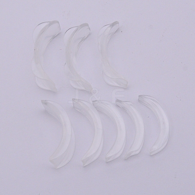 8Pcs 8 Sizes Resin Invisible Ring Size Adjuster FIND-WH0063-24-1