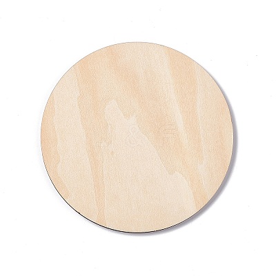 Wooden Carved Cup Mats AJEW-P103-01I-1