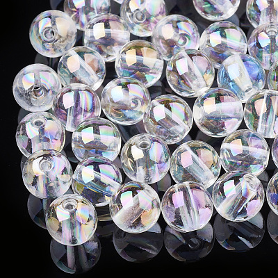 Transparent Acrylic Beads MACR-S361-01-10mm-1