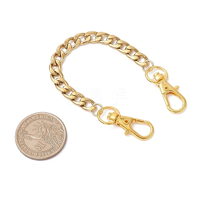 3Pcs 3 Styles 304 Stainless Steel Cuban Link Chain Bag Extender Chains FIND-JF00157-1