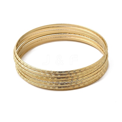 7Pcs 201 Stainless Steel Bangles for Women BJEW-Z151-04G-03-1