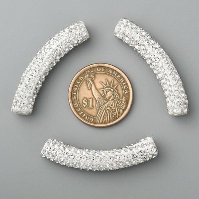 Crystal Brass Tube Middle East Rhinestone Beads X-RB-C1300-7-1