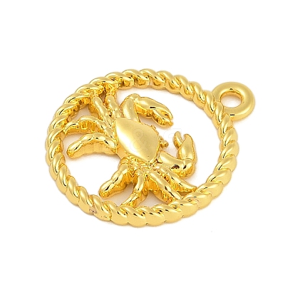 Twelve Constellations Alloy Pendants PALLOY-Q006-01A-G-1