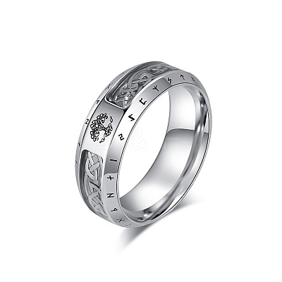 Retro Viking 304 Stainless Steel Finger Rings FS-WG4B70E-01-1