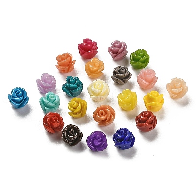 Synthetic Coral Carved Beads CORA-H003-01B-1
