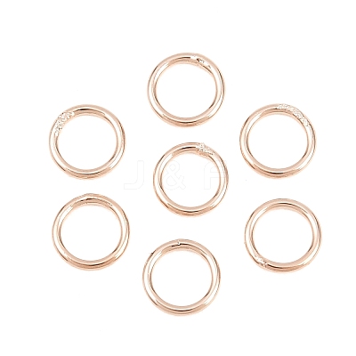 Brass Closed Jump Rings KK-D257-01RG-02-1
