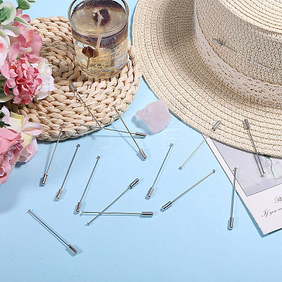 30Pcs Brass Brooch Findings KK-CA0003-77-1