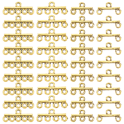 80Pcs 4 Styles Alloy Chandelier Component Links FIND-PH0022-78AG-1