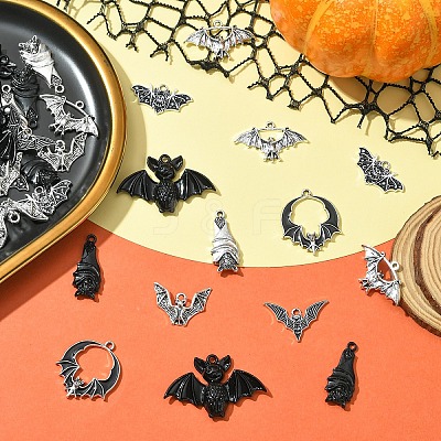 36Pcs 9 Styles Alloy Pendants FIND-YW0006-92-1