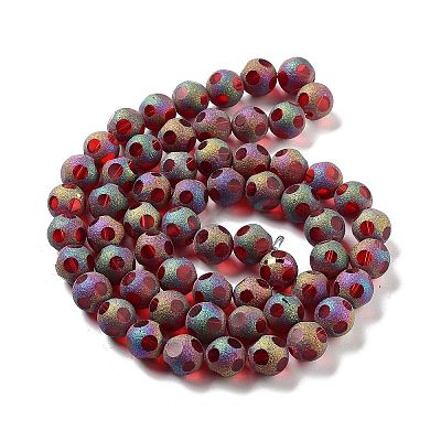 Electroplate Glass Beads Strands EGLA-P057-02A-01-1