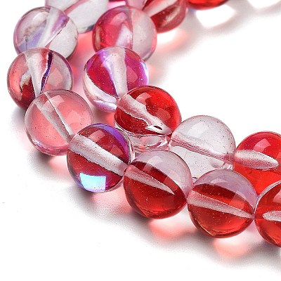 Transparent Glass Beads GLAA-B022-8mm-04-1