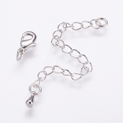 Long-Lasting Plated Brass Chain Extender KK-F711-10P-1