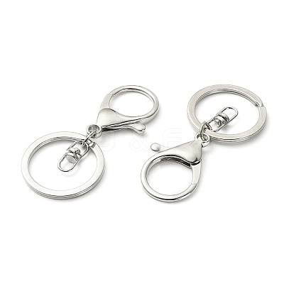 10Pcs Alloy Split Key Rings KK-YW0002-01P-1