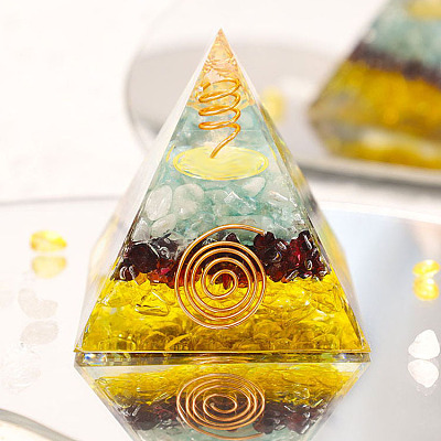 Orgonite Pyramid Resin Energy Generators WG61394-01-1
