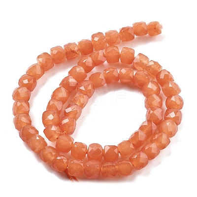 Natural Quartz Imitation Orange Aventurine Beads Strands G-C179-B16-01-1