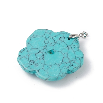 Synthetic Turquoise Big Pendants G-B040-01P-01-1