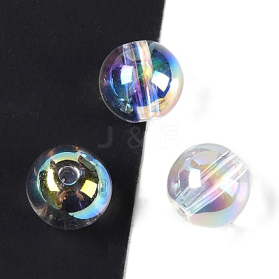 Plating Acrylic Beads OACR-S145-09-1
