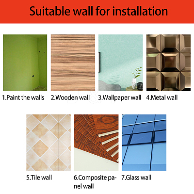 Acrylic Mirror Wall Stickers Decal DIY-CN0001-13B-A-1