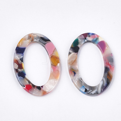 Cellulose Acetate(Resin) Pendants X-KY-T008-21E-1