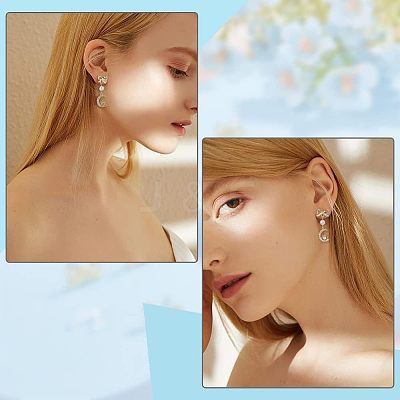 40Pcs Alloy Stud Earring Findings FIND-FH0005-80-1