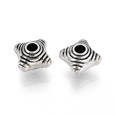 Tibetan Style Alloy Beads TIBE-N013-06AS-1