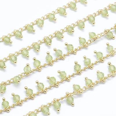 Natural Peridot Handmade Beaded Chains CHC-P003-11L-1