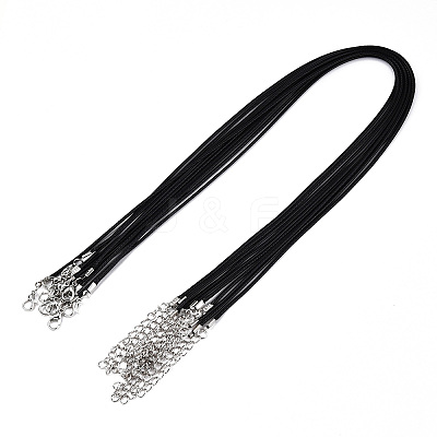 Waxed Cotton Cord Necklace Making MAK-YWC0001-01P-01-1