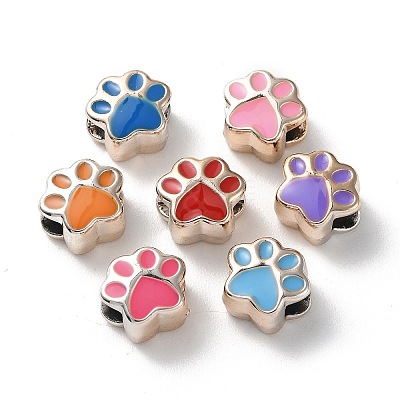 Acrylic European Beads OACR-F007-03G-1