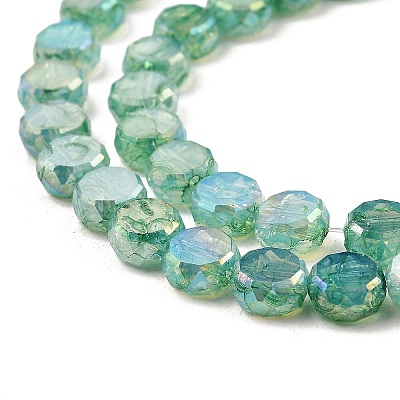 Imitation Jade Glass Beads Strands GLAA-P058-05A-08-1