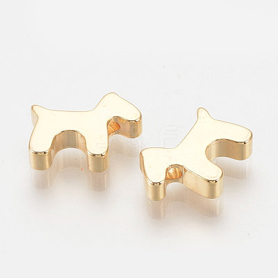 Brass Puppy Charms KK-Q735-314G-1