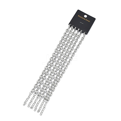 304 Stainless Steel Link Bracelets BJEW-B169-02P-1