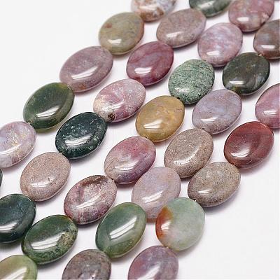 Natural Indian Agate Beads Strands G-N0173-02-13x18mm-1