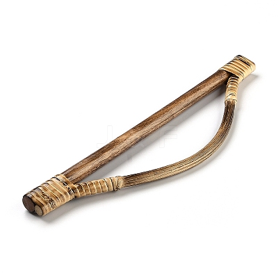 Wood & Rattan Woven Bag Handles X-FIND-H212-03B-1