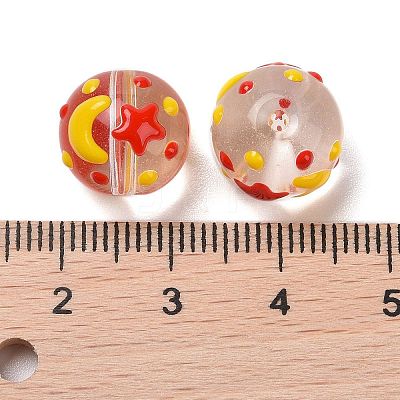 Handmade Glass Enamel Beads Strands LAMP-A001-A-1