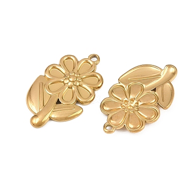 304 Stainless Steel Pendant Setting for Enamel STAS-L317-18G-1
