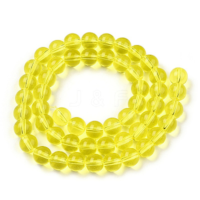 Transparent Glass Beads Strands GLAA-T032-T8mm-12-1